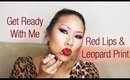 GRWM:  Leopard Romper & Red Velvet Lips