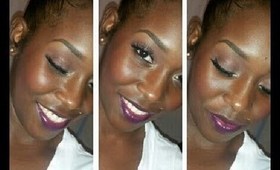 Fall Makeup Trend Collaboration | Vampy Dark purple lips