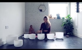 7 Chakra singing bowl sound healing mediation