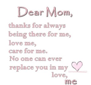 I love you mom 