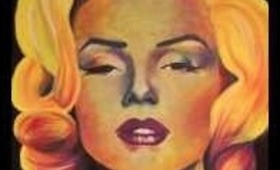 AMAZINGLY COLOURFUL Marilyn Monroe Painting !