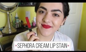 Sephora Cream Lip Stain Review | Laura Neuzeth