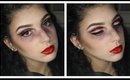 Dead Pin-Up Girl and "Cut" Crease | Glam&Gore Inspired Last Minute Halloween Makeup Tutorial