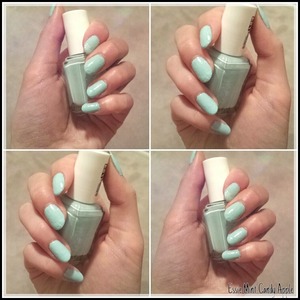 Painted my nails using Essie's Nail Polish in Mint Candy Apple. I love this color!
