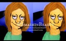 The Simpsons Makeup Edna Krabappel Last Minute Halloween Makeup Tutorial (Marcia Wallace) Face Paint