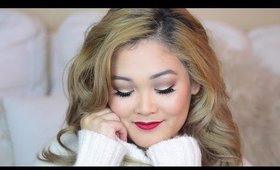 EASY Long Lasting Christmas Makeup 🎄🎁