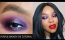 purple smokey eye + #fentybeauty stunna lip paint uncensored