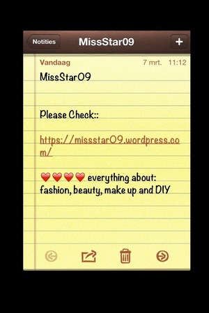 Hello everybody,

I have a blog : MissStar09.wordpress.com

Please check:))) 

Xoxo
