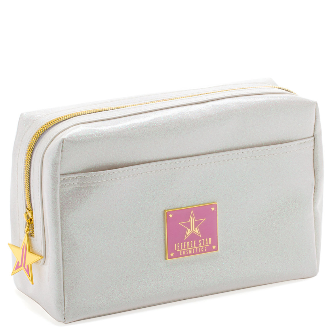 Jeffree Star Cosmetics Glitter Makeup Bag White | Beautylish