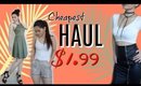 CHEAPEST CLOTHING HAUL! (HUGE SALE) : TRY ON