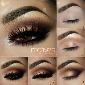 instagram : @auroramakeup
FB : https://www.facebook.com/AuroraAmorPorElMaquillaje

PICTORIAL de este maquillaje hermosas  

Brows were made with Dip Brow Pomade in CHOCOLATE by Anastasia Beverly Hills

Cejas con DIP BROW POMADE en color CHOCOLATE de http://www.anastasia.net/

Products @motivescosmetics 
Productosen ojos de Motives cosmetics que pueden encontrar en
http://www.motivescosmetics.com/ ( USA & CANADA)
Http://www.globalshop.com/ ( internacional , no todos los productos estan disponibles aun // not all the products are available on this site )

STEP1 // PASO1
Apply Eye Shadow Base
Aplica la prebase de sombras de motives

STEP2//PASO2
Highlight brow bone with Paint Pot Mineral Eye Shadow in MARSHMALLOW .
Blend in the crease Photo Finish Powder in TAN as transition color.
Cover mobile eyelid in tap motions with Paint Pots in ALLURE & ELLE.
Ilumina el hueso de la ceja con el pigmento blanco brilloso MARSHMALLOW.
Difumina en el pliegue el maquillaje en polvo TAN como color de transition.
Cubre el parpado movil con los pigmentos minerales ALLURE y ELLE .

STEP3 //PASO3
Mark outer crease with Pressed Eye Shadow in ONIX and blend top edges with Pressed Eye Shadow in HOT CHOCOLATE.
Blend bottom edges of black eyeshadow with Pressed Eye Shadow in HAZELNUT.
Marca la esquina externa del pliegue con sombra negra mate ONIX y difuminalo arriba con la sombra cafe mate HOT CHOCOLATE.
Difumina la parte inferior de la sombra con la sombra roja nacarada HAZELNUT.

STEP4// PASO4
Hightlight inner corner with Paint Pot Mineral Eye Shadow in MARSHMALLOW.
Line top lashes with Gel Eyeliner in LITTLE BLACK DRESS .
Apply top false lashes NOIR FAIRY by House of Lashes .
Ilumina el lagrima con el pigmento MARSHMALLOW.
Delinea las pestañas superiores con el gel delineador negro LITTLE BLACK DRESS.
Aplica pestañas postizas superiores NOIR FAIRY de http://www.houseoflashes.com/.


STEP5 // PASO5
Line waterline with Gel Eyeliner in LITTLE BLACK DRESS pulling it out .
Set it with Pressed Eye Shadow in ONIX .
Blend below lower lashes Pressed Eye Shadow in HAZELNUT
Apply bottom falses if you like , I used some that I had and I guess are No.515 by cremeshop
Apply Lala Mineral Volumizing & Lengthening mascara in BLACK in top & lower lashes
Delinea la linea del agua con Gel delineador negro LITTLE BLACK DRESS empujandolo por debajo de las pestañas inferiores.
Sellalo con sombra negra ONIX .
Difumina la sombra HAZELNUT debajo de las pestañas inferiores .
Aplica si gustas pestañas inferiores creo que use las 515 de creme.
Aplica la mascara de pestañas negra volumizante y alargadora en color BLACK.
