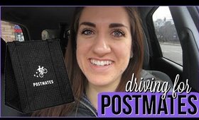 What It's Like Driving for POSTMATES! | vlogmas day 11