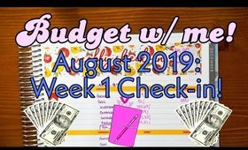 PAYCHECK x PAYCHECK Budget | BUDGET WITH ME | WEEK 1 CHECK IN | AUGUST 2019 |  | Erin Condren Deluxe