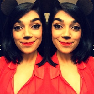 This is the look I sported for Halloween! My roommate was Minnie Mouse :]