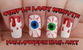 Eyeball & Blood Drips Nail Art | Halloween Nail Design | Stephyclaws
