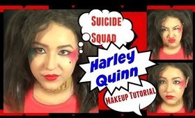 Suicide Squad Harley Quinn Inspired Makeup Tutorial Collab with BowsandNails (NoBlandMakeup)