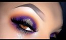 Sexy Purple Halo & Glitter Makeup Tutorial ft Mulac Sparkle Drug Glitter