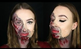 Melted Zombie // Melting Face Makeup // Halloween // SFX Makeup