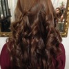 Brown hair with subtle highlights