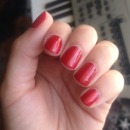 Simple Red Nails