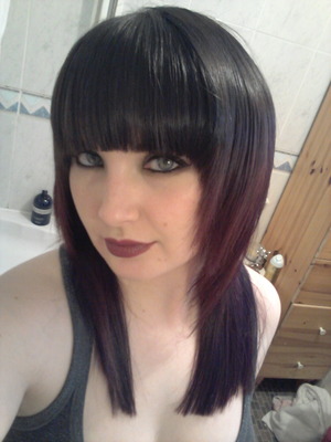Sorry hairdresser,this aint bright purple. Sigh