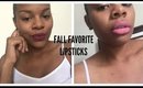 Fall Favorite Lipsticks | Prettydene