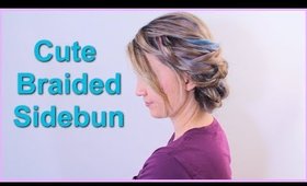 Braided Side Bun Hair Tutorial using Society Extensions