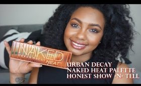 Urban Decay Naked Heat Palette Show -n- Tell | Deep Skin Swatches