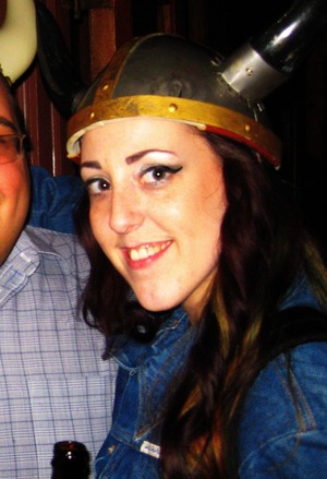 I went to the annual (actually this year was the last one) Viking Pub Crawl in Manhattan. I thought a silver/grey smokey eye with extreme cat eye was the look that needed to happen lol. 