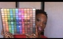 Colorful look using E.l.F. Ultimate eyeshadow palette.