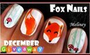 WINTER FOREST FOX NAILS - ANIMAL NAIL ART DESIGN TUTORIAL FOR SHORT NAILS WHAT DID THE FOX SAY?