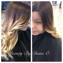 Ombre hair color by Diane o.
