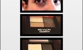 Tutorial using Revlon Colorstay 16 Hour Eyeshadow Quad in Precocious