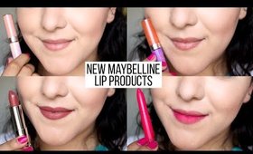 New Maybelline Lip Products | Swatches + Review