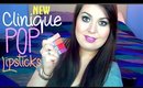 NEW Clinique Pop Lipsticks + Primer | Lip Swatches & Review