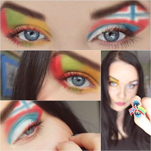 I am Edita from Lithuania who currently lives in Norway, and honoring both parties created this make-up 