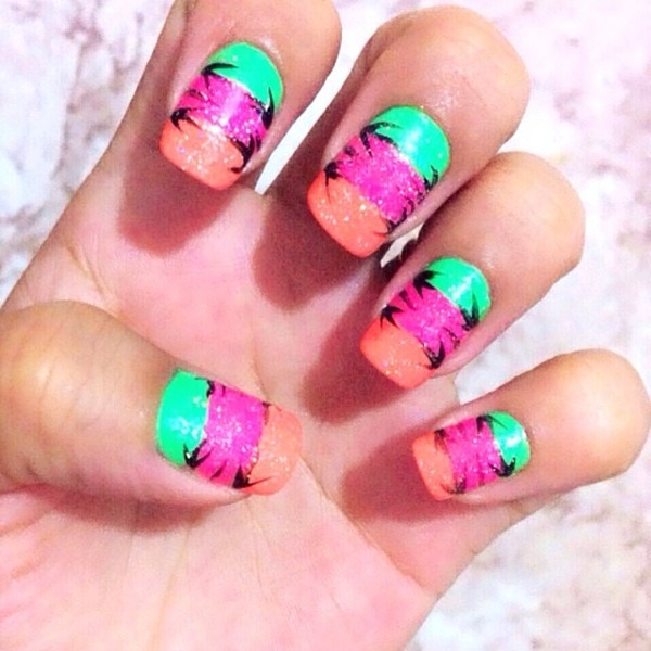 Tropical nails | Camila O.'s (descontraidas) Photo | Beautylish