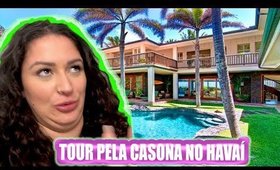 TOUR PELA CASA DO HAVAÍ! 😱 NUNCA FIQUEI NUMA CASA TÃO CHIQUE!