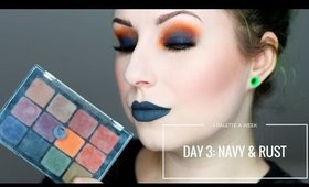 VISEART DARK MATTES - DAY 3: NAVY & RUST | 1 PALETTE FOR A WEEK