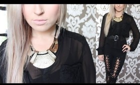Outfit Of The Day ♡ Black Lace & Gold ft @Bettyshoe