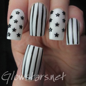 For more nail art, pics of this mani and products & method used visit http://glowstars.net