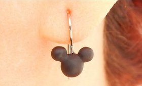 DIY Mickey Mouse Clay Earrings