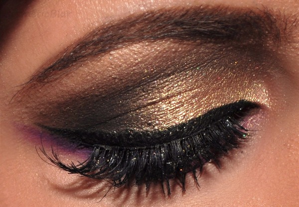 Gold Smokey Eyes And Colorful Lower Lashline Ailah S S Cosmetality