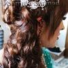 Elegant Side Swept Curls with Poof - Wedding Hair 
