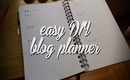Easy DIY Blog Planner by queenlila.com