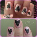 Sparkly Valentines Nails