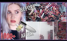 DECLUTTER & ORGANISATION! 🗯️🔪 1000+ Liquid Lipsticks! 💸