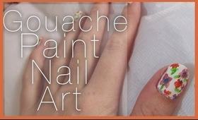 HOW TO | GOUACHE FLORAL NAIL DESIGN