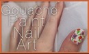 HOW TO | GOUACHE FLORAL NAIL DESIGN