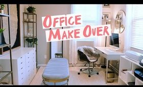 OFFICE MAKEOVER // Before + After | Ambrosia Malbrough